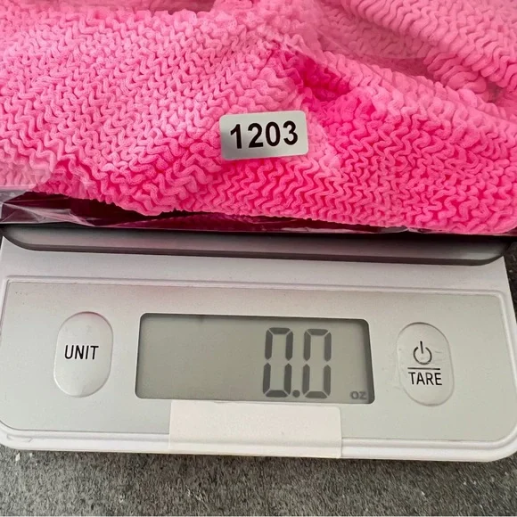 NWOT New Hunza G Ariel Bandeau Pink Bubblegum Bikini Swim Swimsuit One Size - Picture 7 of 8